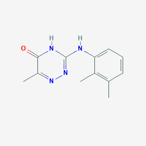 molecular formula C12H14N4O B11032439 3-[(2,3-Dimethylphenyl)amino]-6-methyl-1,2,4-triazin-5-ol 