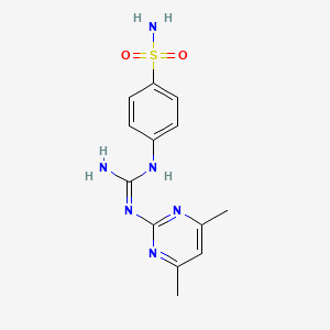 4-[N'-(4,6-dimethylpyrimidin-2-yl)carbamimidamido]benzenesulfonamide