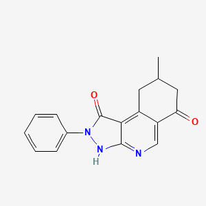 8-methyl-2-phenyl-2,3,8,9-tetrahydro-1H-pyrazolo[3,4-c]isoquinoline-1,6(7H)-dione