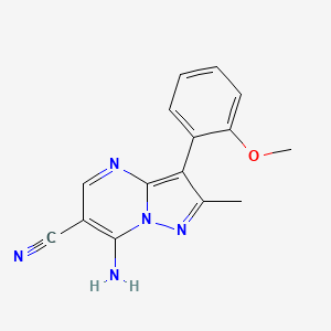 7-Amino-3-(2-methoxyphenyl)-2-methylpyrazolo[1,5-a]pyrimidine-6-carbonitrile