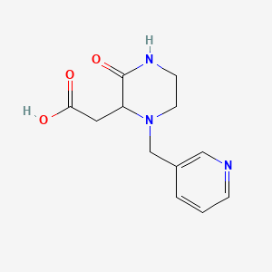 2-[3-Oxo-1-(3-pyridinylmethyl)-2-piperazinyl]-acetic acid