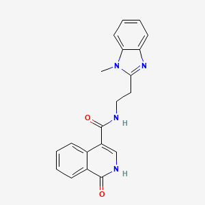 1-hydroxy-N-[2-(1-methyl-1H-benzimidazol-2-yl)ethyl]isoquinoline-4-carboxamide