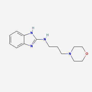 molecular formula C14H20N4O B11032716 N-[3-(morpholin-4-yl)propyl]-1H-benzimidazol-2-amine 