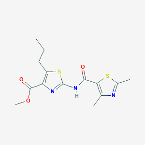 Methyl 2-{[(2,4-dimethyl-1,3-thiazol-5-yl)carbonyl]amino}-5-propyl-1,3-thiazole-4-carboxylate