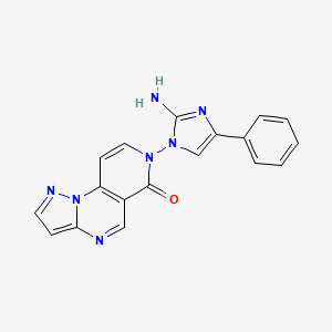 7-(2-amino-4-phenyl-1H-imidazol-1-yl)pyrazolo[1,5-a]pyrido[3,4-e]pyrimidin-6(7H)-one