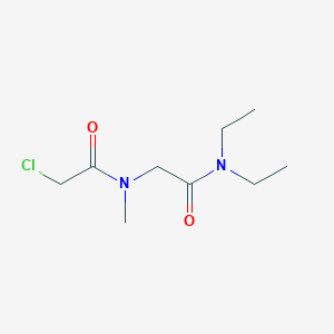 molecular formula C9H17ClN2O2 B11032800 2-Chloro-N-(2-(diethylamino)-2-oxoethyl)-N-methylacetamide 