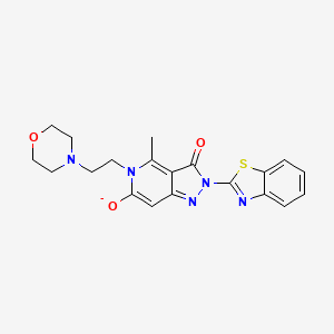 molecular formula C20H20N5O3S- B11032816 2-(1,3-benzothiazol-2-yl)-4-methyl-5-(2-morpholin-4-ylethyl)-3-oxopyrazolo[4,3-c]pyridin-6-olate 