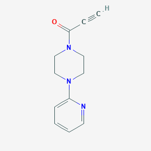 molecular formula C12H13N3O B11032840 1-[4-(2-Pyridyl)piperazino]-2-propyn-1-one 