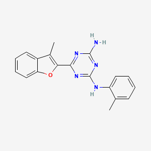 6-(3-Methyl-benzofuran-2-yl)-N-o-tolyl-[1,3,5]triazine-2,4-diamine