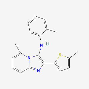 molecular formula C20H19N3S B11032874 5-methyl-N-(2-methylphenyl)-2-(5-methylthiophen-2-yl)imidazo[1,2-a]pyridin-3-amine 