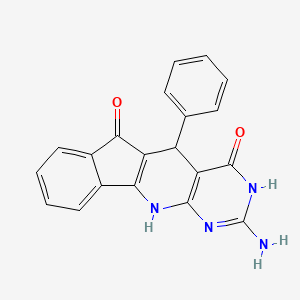 6-amino-2-phenyl-5,7,9-triazatetracyclo[8.7.0.03,8.011,16]heptadeca-1(10),3(8),6,11,13,15-hexaene-4,17-dione