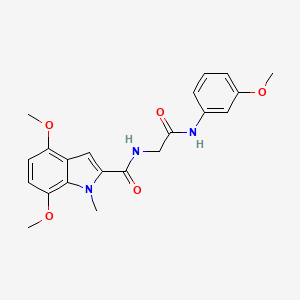 4,7-dimethoxy-N-{2-[(3-methoxyphenyl)amino]-2-oxoethyl}-1-methyl-1H-indole-2-carboxamide