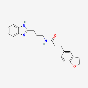 N-[3-(1H-benzimidazol-2-yl)propyl]-3-(2,3-dihydro-1-benzofuran-5-yl)propanamide