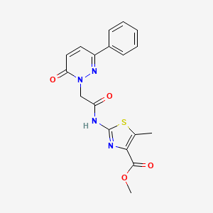 methyl 5-methyl-2-{[(6-oxo-3-phenylpyridazin-1(6H)-yl)acetyl]amino}-1,3-thiazole-4-carboxylate