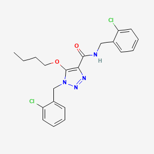 5-butoxy-N,1-bis(2-chlorobenzyl)-1H-1,2,3-triazole-4-carboxamide