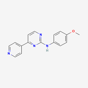 N-(4-Methoxyphenyl)-4-(4-pyridinyl)-2-pyrimidinamine