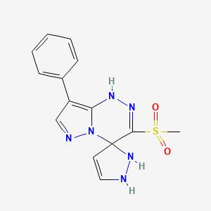 3'-(methylsulfonyl)-8'-phenyl-1,2-dihydro-1'H-spiro[pyrazole-3,4'-pyrazolo[5,1-c][1,2,4]triazine]