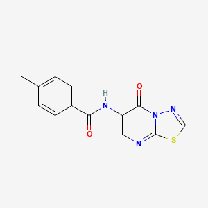 4-Methyl-N-{5-oxo-5H-[1,3,4]thiadiazolo[3,2-A]pyrimidin-6-YL}benzamide