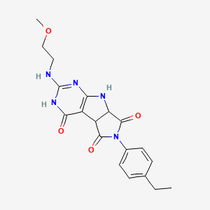 4-(4-ethylphenyl)-10-(2-methoxyethylamino)-4,7,9,11-tetrazatricyclo[6.4.0.02,6]dodeca-1(8),9-diene-3,5,12-trione