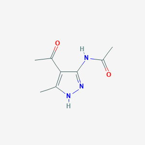 N-(4-acetyl-3-methyl-1H-pyrazol-5-yl)acetamide