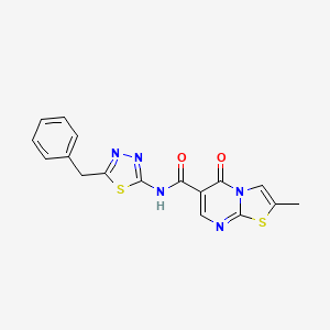 N-(5-benzyl-1,3,4-thiadiazol-2-yl)-2-methyl-5-oxo-5H-[1,3]thiazolo[3,2-a]pyrimidine-6-carboxamide