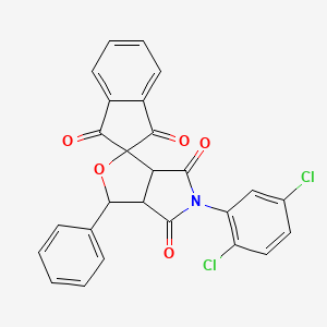 5-(2,5-dichlorophenyl)-3-phenyl-3a,6a-dihydrospiro[furo[3,4-c]pyrrole-1,2'-indene]-1',3',4,6(3H,5H)-tetrone