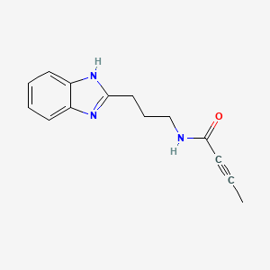 N-[3-(1H-13-Benzodiazol-2-YL)propyl]but-2-ynamide