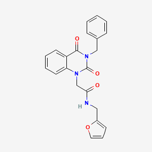 2-(3-benzyl-2,4-dioxo-3,4-dihydroquinazolin-1(2H)-yl)-N-(furan-2-ylmethyl)acetamide