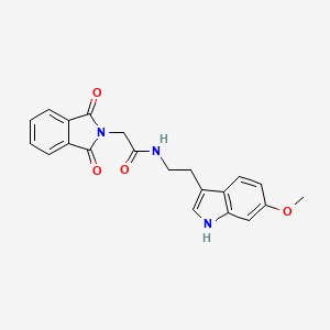 2-(1,3-dioxo-1,3-dihydro-2H-isoindol-2-yl)-N-[2-(6-methoxy-1H-indol-3-yl)ethyl]acetamide