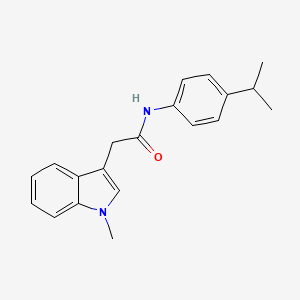 molecular formula C20H22N2O B11033255 N-(4-isopropylphenyl)-2-(1-methyl-1H-indol-3-yl)acetamide 