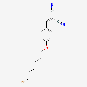 molecular formula C16H17BrN2O B11033275 {4-[(6-Bromohexyl)oxy]benzylidene}propanedinitrile 