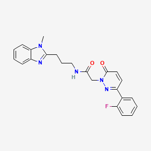 2-[3-(2-fluorophenyl)-6-oxopyridazin-1(6H)-yl]-N-[3-(1-methyl-1H-benzimidazol-2-yl)propyl]acetamide