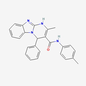 2-methyl-N-(4-methylphenyl)-4-phenyl-1,4-dihydropyrimido[1,2-a]benzimidazole-3-carboxamide