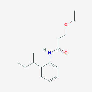 N-[2-(butan-2-yl)phenyl]-3-ethoxypropanamide