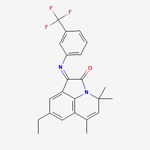 8-Ethyl-4,4,6-trimethyl-1-{[3-(trifluoromethyl)phenyl]imino}-4H-pyrrolo[3,2,1-IJ]quinolin-2(1H)-one