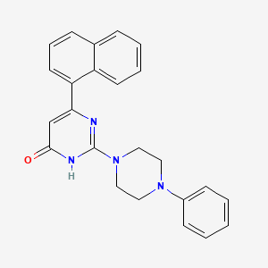 6-(naphthalen-1-yl)-2-(4-phenylpiperazin-1-yl)pyrimidin-4(3H)-one