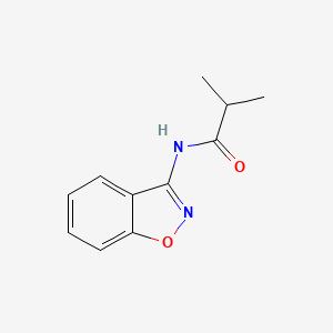 molecular formula C11H12N2O2 B11033451 N-(1,2-benzoxazol-3-yl)-2-methylpropanamide 