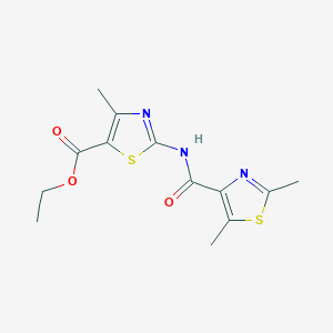 Ethyl 2-{[(2,5-dimethyl-1,3-thiazol-4-yl)carbonyl]amino}-4-methyl-1,3-thiazole-5-carboxylate