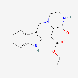 molecular formula C17H21N3O3 B11033483 ethyl [1-(1H-indol-3-ylmethyl)-3-oxopiperazin-2-yl]acetate 