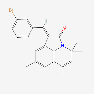 (1E)-1-(3-bromobenzylidene)-4,4,6,8-tetramethyl-4H-pyrrolo[3,2,1-ij]quinolin-2(1H)-one