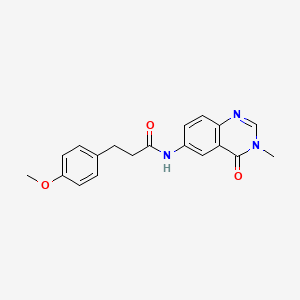 3-(4-methoxyphenyl)-N-(3-methyl-4-oxo-3,4-dihydroquinazolin-6-yl)propanamide