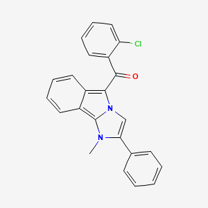 (2-chlorophenyl)(1-methyl-2-phenyl-1H-imidazo[2,1-a]isoindol-5-yl)methanone