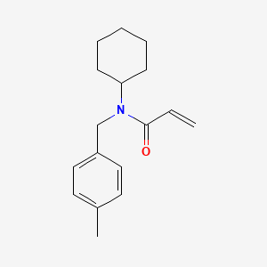 molecular formula C17H23NO B11033614 N-Cyclohexyl-N-[(4-methylphenyl)methyl]prop-2-enamide 