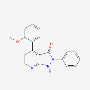 molecular formula C19H15N3O2 B11033622 4-(2-methoxyphenyl)-2-phenyl-1,2-dihydro-3H-pyrazolo[3,4-b]pyridin-3-one 