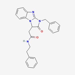 2-(1-benzyl-2-oxo-2,3-dihydro-1H-imidazo[1,2-a]benzimidazol-3-yl)-N-(2-phenylethyl)acetamide