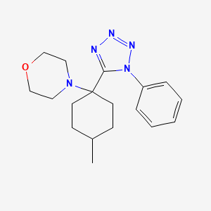 4-[4-methyl-1-(1-phenyl-1H-tetrazol-5-yl)cyclohexyl]morpholine