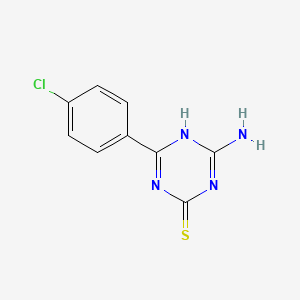 4-Amino-6-(4-chlorophenyl)-1,3,5-triazine-2-thiol