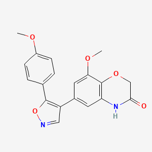 8-Methoxy-6-[5-(4-methoxyphenyl)-4-isoxazolyl]-2H-1,4-benzoxazin-3(4H)-one