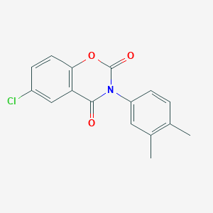 6-chloro-3-(3,4-dimethylphenyl)-2H-1,3-benzoxazine-2,4(3H)-dione