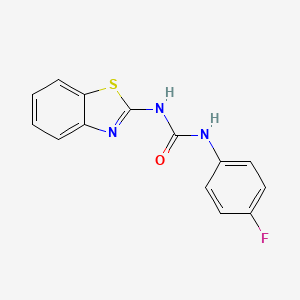 molecular formula C14H10FN3OS B11033693 1-Benzothiazol-2-yl-3-(4-fluoro-phenyl)-urea 